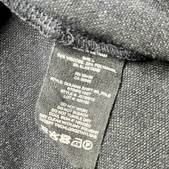 Theory Dolman Shift Dress in Striped Knit Navy Blue Sz P - Picture 12 of 12